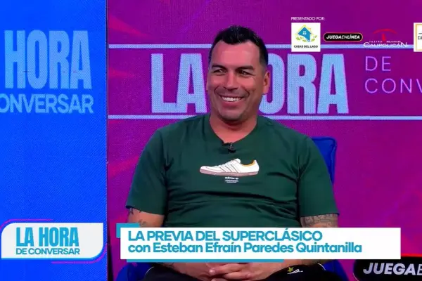Esteban Paredes en La Hora de Conversar ,Captura de pantalla