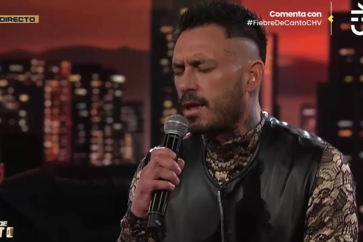 Mauricio Pinilla en Fiebre de Canto, Captura de pantalla