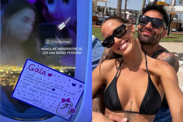 Gala Caldirola ya se encuentra en Chile ,Instagram