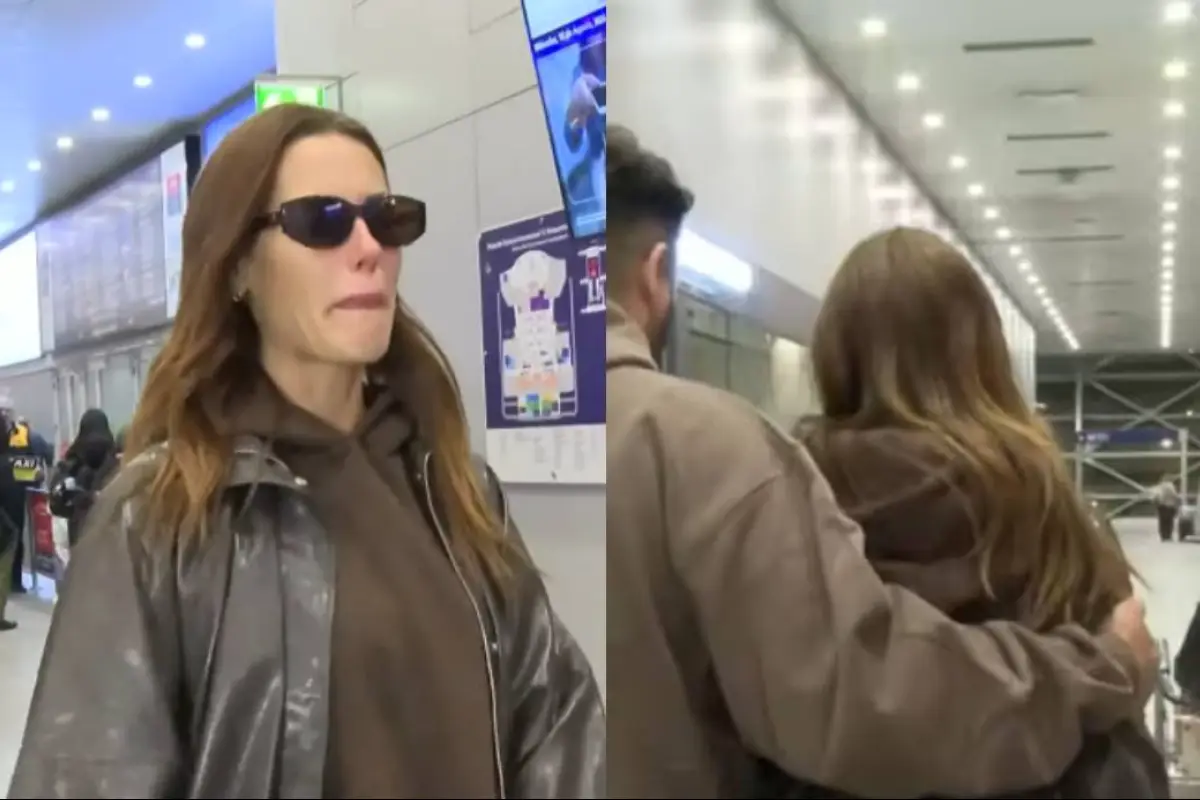Gala Caldirola rompe en llanto en su llegada a Chile, Captura | Hay que decirlo