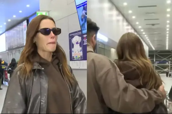 Gala Caldirola rompe en llanto en su llegada a Chile ,Captura | Hay que decirlo