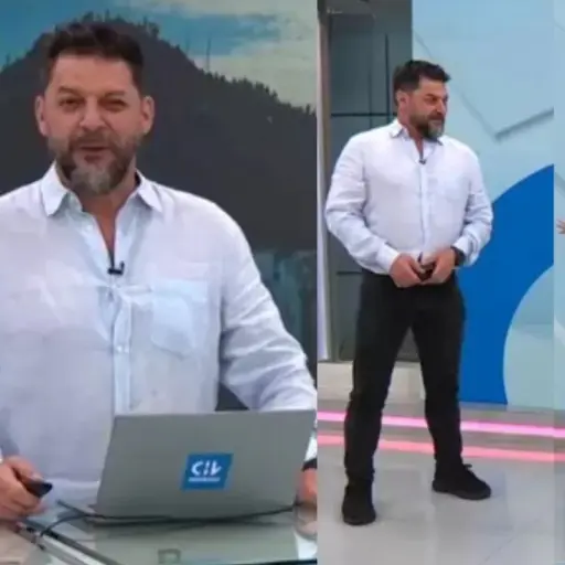 Rafael Cavada al aire en Chilevisión ,Captura