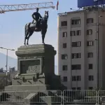 Así luce el General Baquedano en Plaza Italia, Instagram