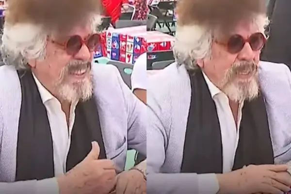 Compadre Moncho fue captado como un verdadero rockstar en fonda de Ñuñoa ,24 Horas | Captura