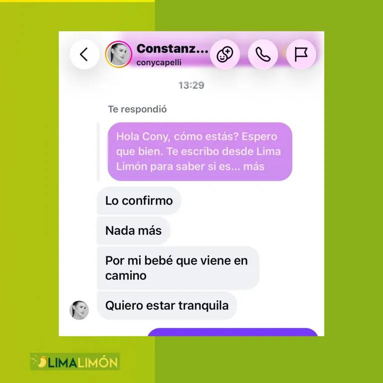 Cony Capelli confirma quiebre con Sebastián Daroch - Captura | Lima Limón