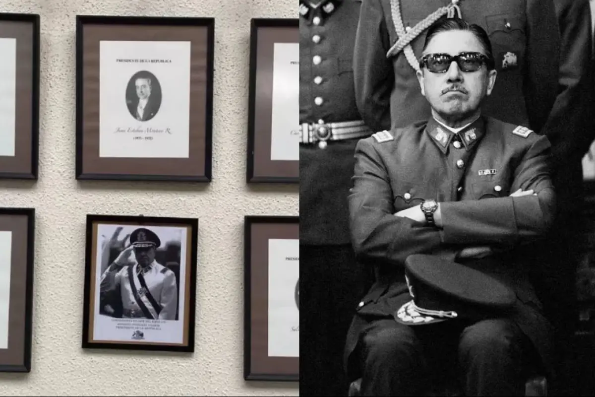 Polémica por cuadro de Pinochet en galería presidencial, Redes sociales | X