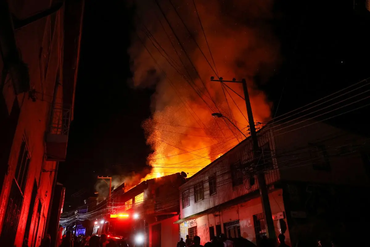Voraz incendio afectó al recinto en Chillán, Captura