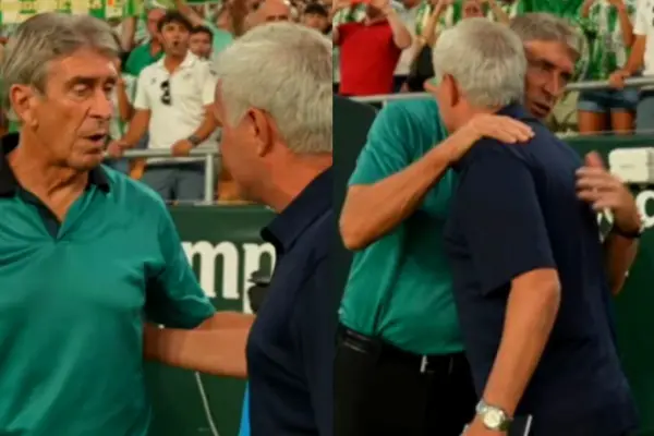 Mourinho saludó a Pellegrini como todo un caballero ,Captura