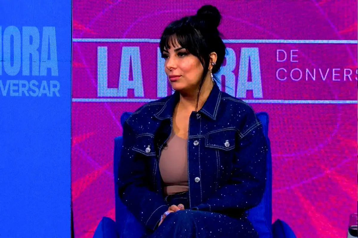 Mariela Montero en el estudio de La Hora de Conversar, Captura