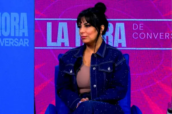 Mariela Montero en el estudio de \