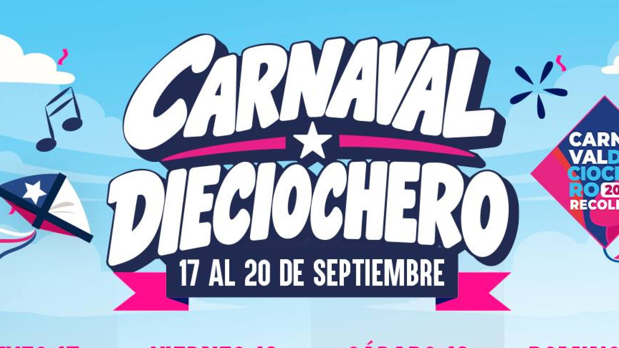 Carnaval Dieciochero de Recoleta reunirá a grandes exponentes de la música