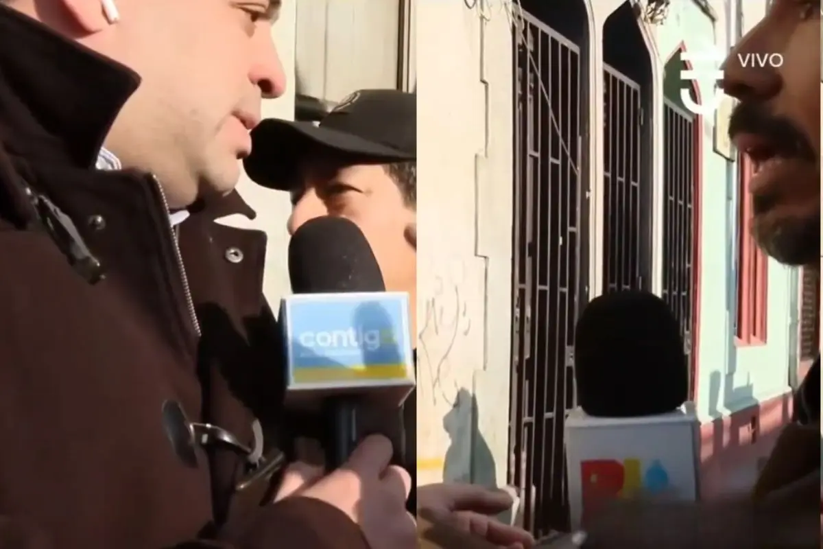 Tenso momento se vio en vivo y en directo, Captura