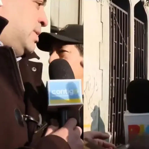 Tenso momento se vio en vivo y en directo ,Captura