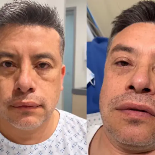 Leandro Martínez fue atendido en urgencia ,Captura