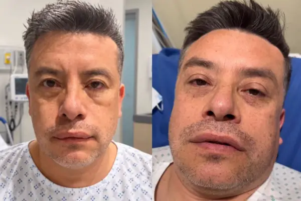 Leandro Martínez fue atendido en urgencia ,Captura