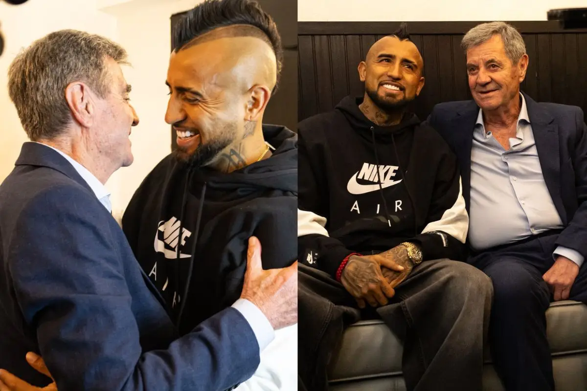 Historia para el pueblo albo: Vidal y Mirko juntos por primera vez, Instagram