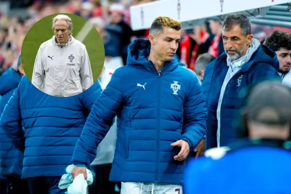 CR7 enojado con Jorge Jesús ,Montaje LH