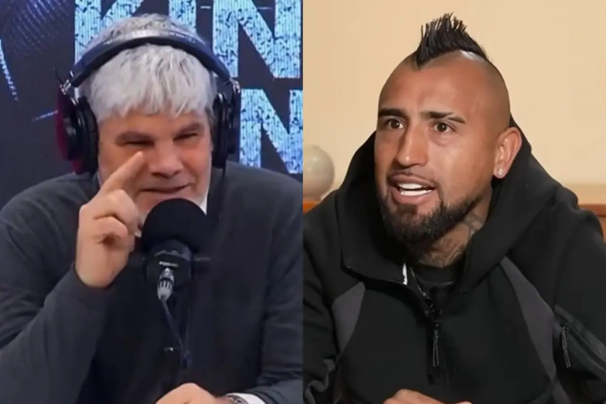 Vidal realizó comentarios en vivo de los partidos de la Roja, Captura