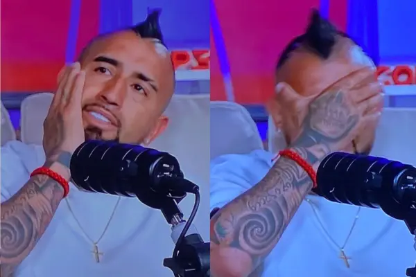 Arturo Vidal debutó en el react de la Roja ,Captura