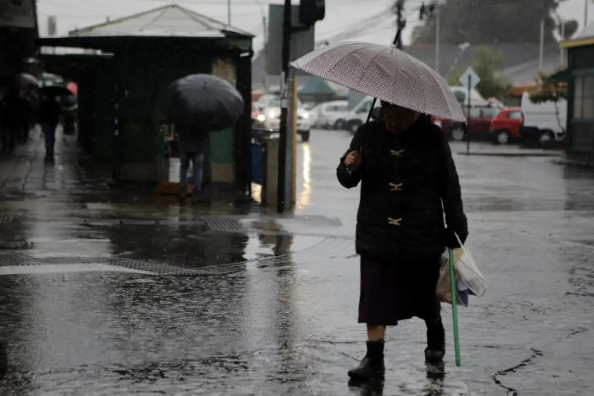 Lluvia en Santiago