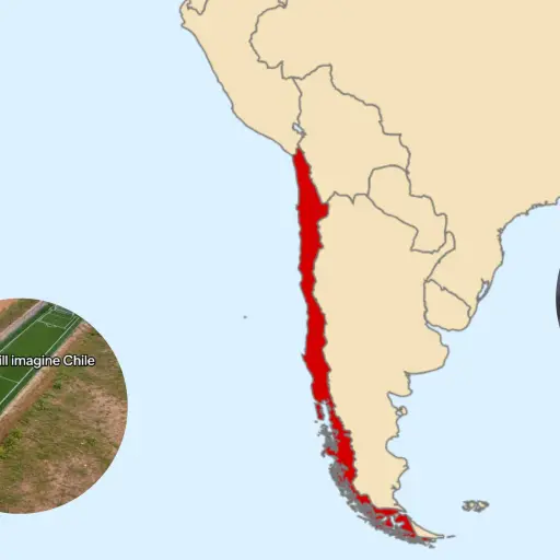 Meme viral sobre Chile ,Montaje LH