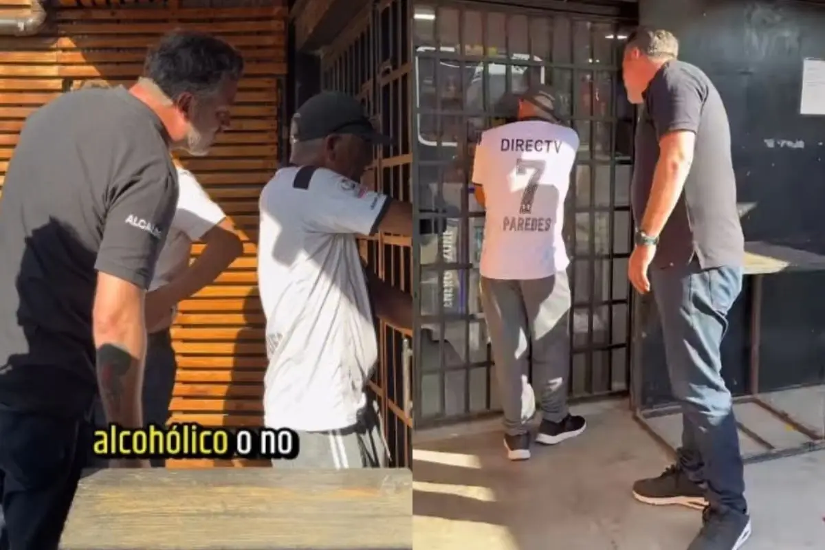 Sichel encaró a hombre que bebía en la calle, Captura
