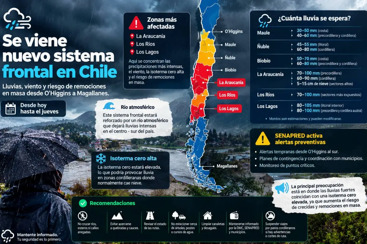 Alerta Metereológica por lluvias