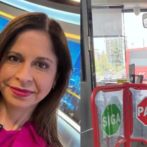 Karina Álvarez no es usuaria frecuente del transporte público ,Captura