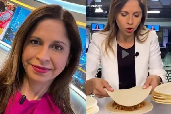 Karina Álvarez y su empanada viral ,Captura