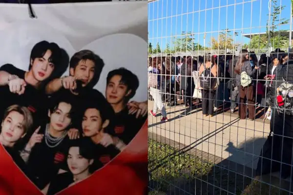 Expectación total por BTS en Chile: ya hay largas filas en el Estadio Nacional ,Redes sociales | X