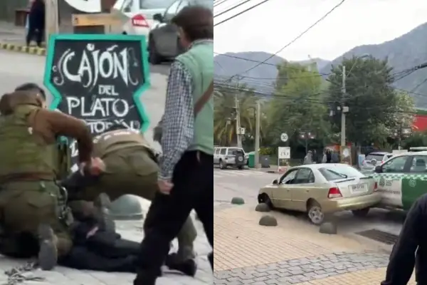 El hecho quedó registrado por un transeúnte ,Captura