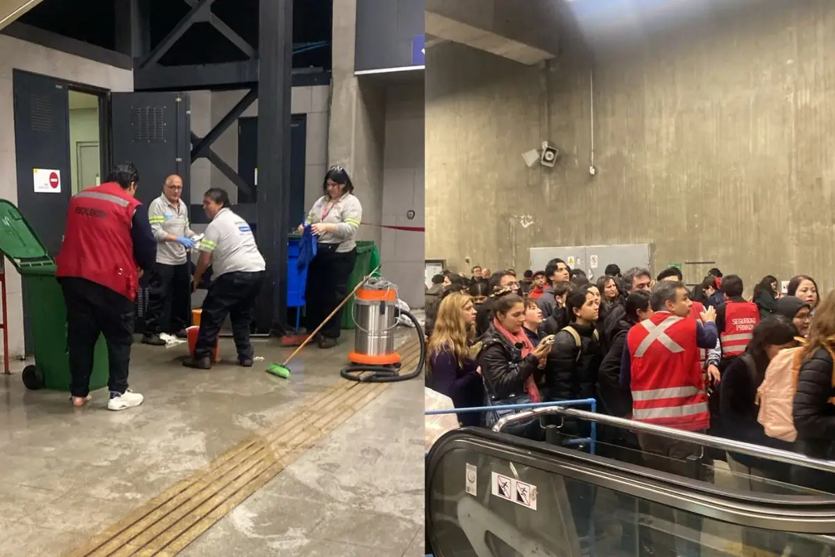 Gran cantidad de gente en estaciones del metro, Captura