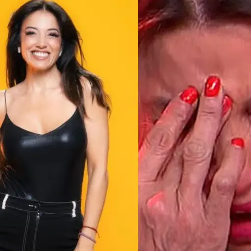 Pancha Merino no pudo contener las lágrimas en TV ,Captura