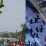 Incidentes en el centro de Santiago, Captura