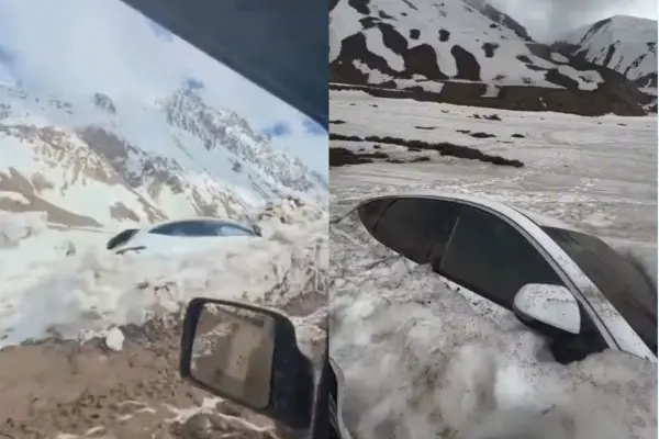 Así fue encontrado el auto de \