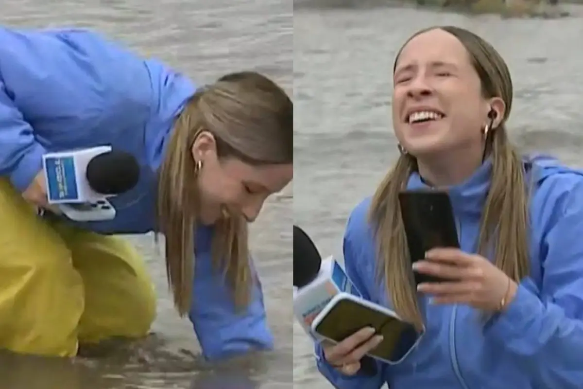 Periodista del ''Buenos días a todos'' perdió su celular en el agua, Captura | Buenos días a todos