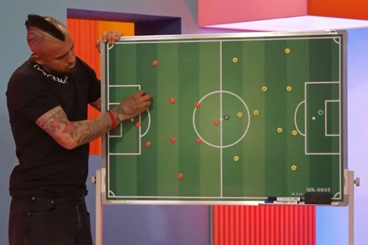 Arturo Vidal y su react en Mega, Captura