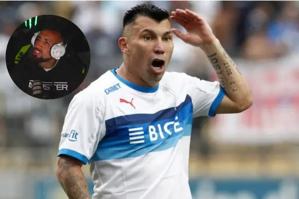 Gary Medel en desacuerdo con Vidal ,Montaje LH