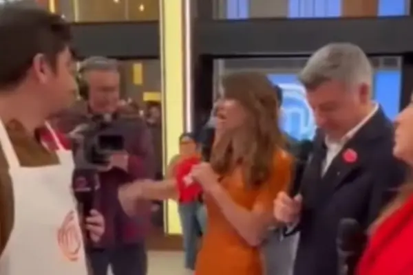 María Luisa Godoy protagoniza tenso encontrón con periodista en lanzamiento de ''MasterChef Chile'' ,Captura de redes sociales