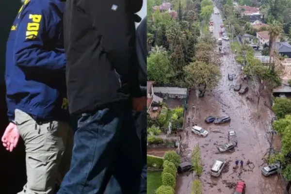 Venezolano detenido por intentar robar en casas afectadas por aluvión en Las Condes ,Redes sociales | Referencial