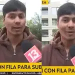 Esquiador temerario quería subir sí o sí a Farellones, Captura | T13