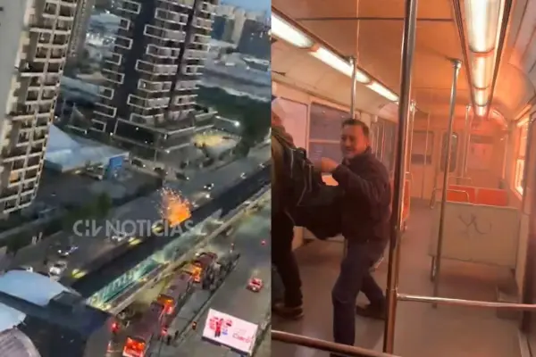 Explosión sembró el pánico al interior del metro ,Captura