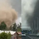 Tornado categoría 2 en Requínoa, Captura