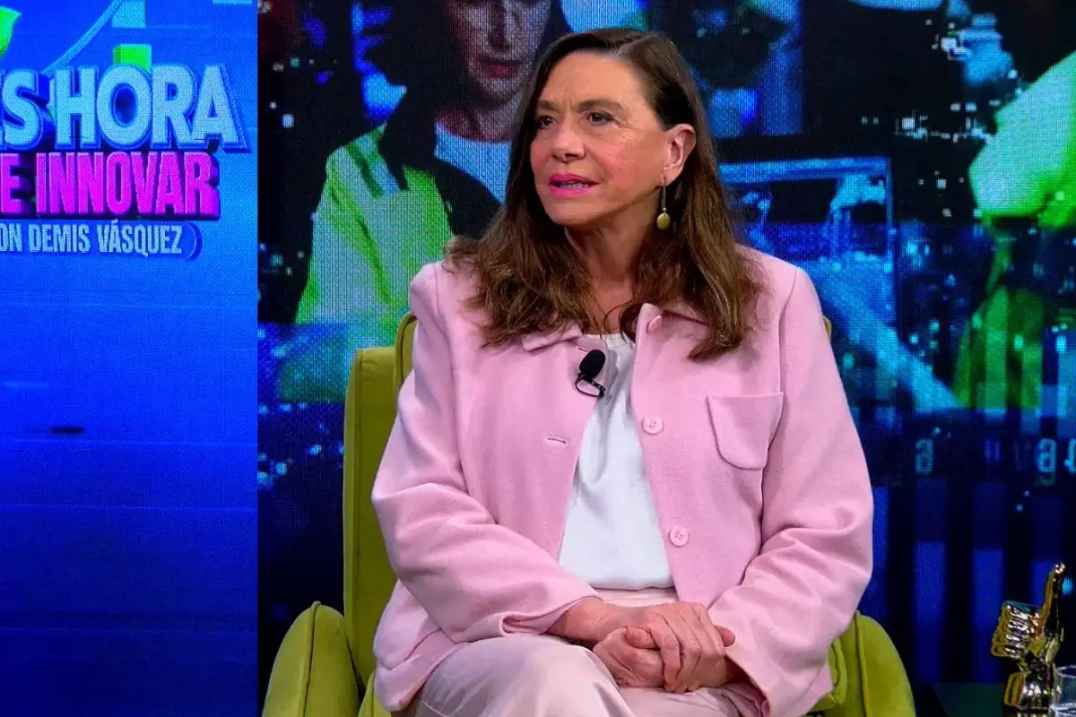 Margot Kahl en el estudio de Es hora de innovar, Captura