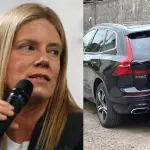 Apareció el Volvo negro de la periodista, Captura