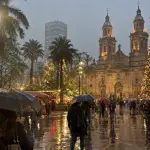 Lluvia en Santiago