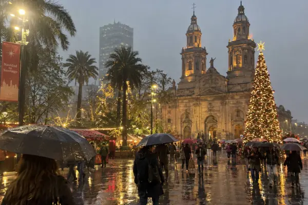 Lluvia en Santiago